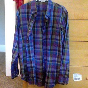 McGregor Classics Size L Men's Plaid Long Sleeve T